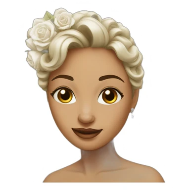 Lovely married bride sticker