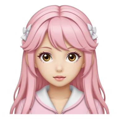 Light Pink Hime Gyaru Girl sticker