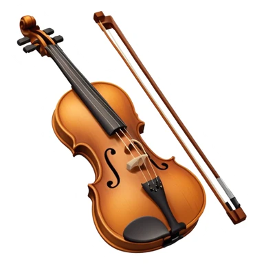Violin with a sad face and tears sticker