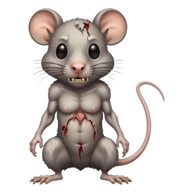 Zombie rat sticker