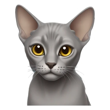 Grey cat of Donna’s sphinx full-grown sticker
