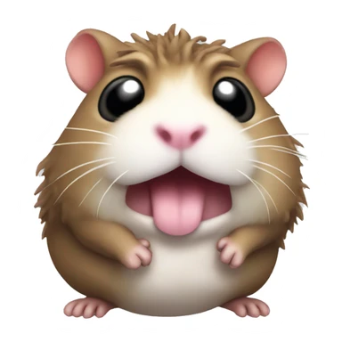 Poop monster hamster sticker