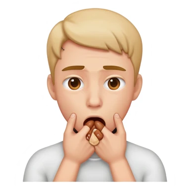 Person chocking their self  sticker