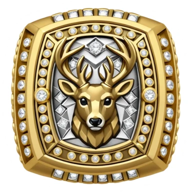 Milwaukee bucks championship ring facing front sticker