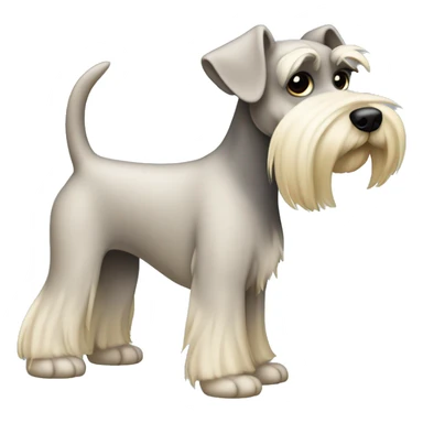 Blonde Schnauzer tail (docked) sticker