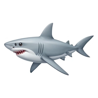 shark wearing shoes on fins sticker