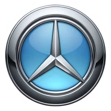 Mercedes logo sticker