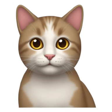 Gato Tierra y corazones sticker