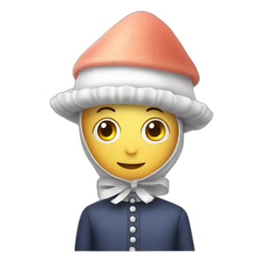 Squid wearing a bonnet sticker