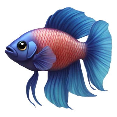 Beta fish sticker