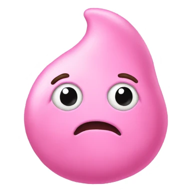 Pink poop emoji sticker