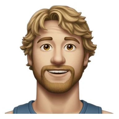 hyper realistic Drew Starkey acter outer banks sticker