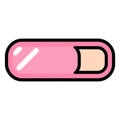 baby pink loading bar, glossy effect, minimal, no text sticker