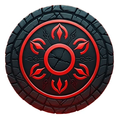 Ritual Circle – Glowing red symbols on the ground
 sticker