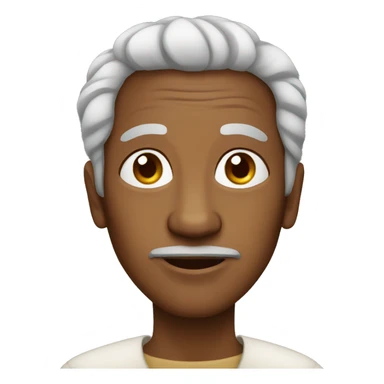 old woman brown skinned Ethiopian man sticker