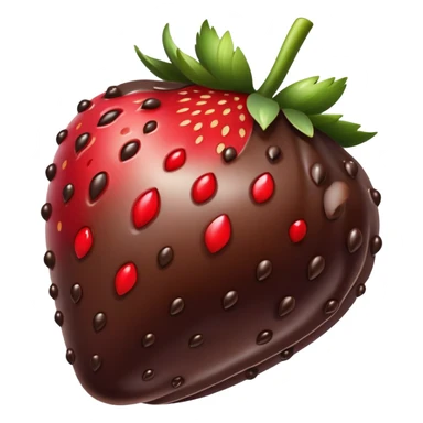 Luxury Chocolate dipped strawberry  sticker