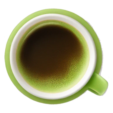matcha latte mixed with a shot of espresso sticker