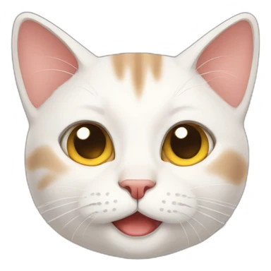 Emotional cat sticker
