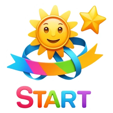 banner at race with start written on it sticker