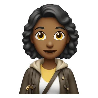 woman with coach bag sticker