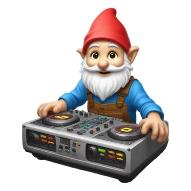 Vibing Dj gnome sticker