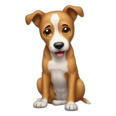 Dog killing himself sticker