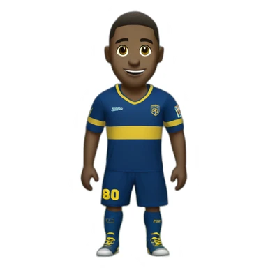 mokey with a jersey of boca juniors sticker