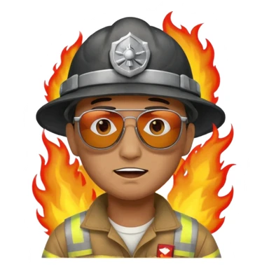 Tam ölecekken ateşten kurtulan adam sticker