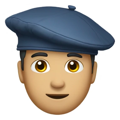 french beret alone sticker