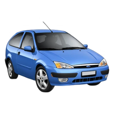 car ford focus 1999 in blue five doors sticker