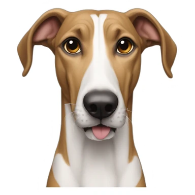 Eki es un perro mestizo Martin mezcla de galgo y pastor sticker