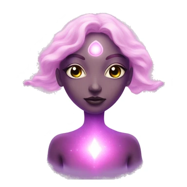 Pleiadian woman female third eye pink sticker
