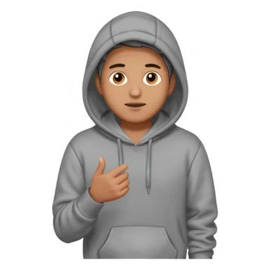 guy standing in a hodie and talking, full body sticker