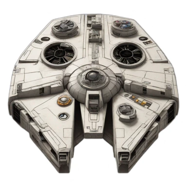 star wars millenium falcon sticker
