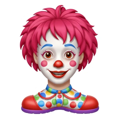 clown smile friendly young sticker