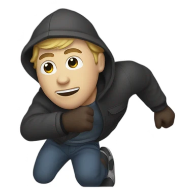 Definitely not a black guy robbing a white man sticker