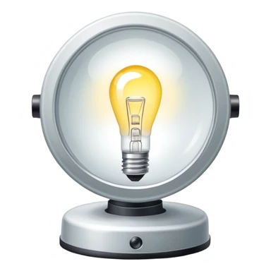 halogen lamp with bright white light sticker