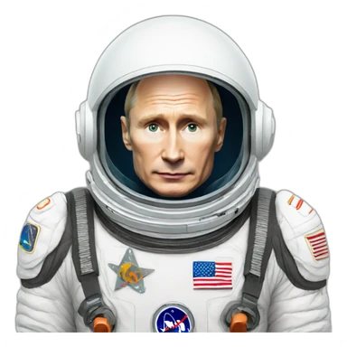 Putin a spacesuit sticker
