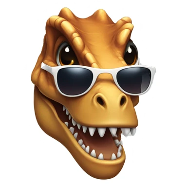 T-rex with sunglasses sticker