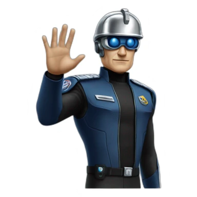 T1000 waving sticker