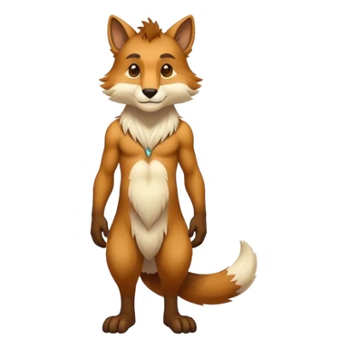  antropomorphic anthro handsome furry animal-creature, full body sticker
