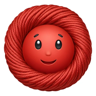 red ball of yarn sticker