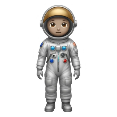 sparrow bird with astronaut suit sticker
