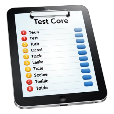 test score (table) sticker