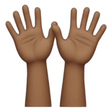 Two Raising hands sticker