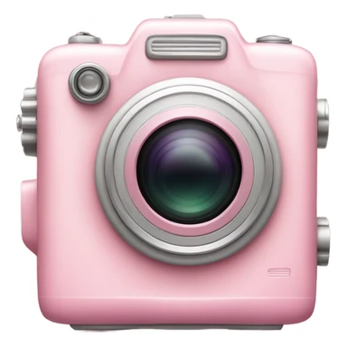 Aesthetic pink camera sticker