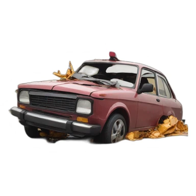 Accident voiture  sticker