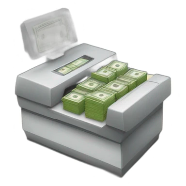 counter with money register sticker