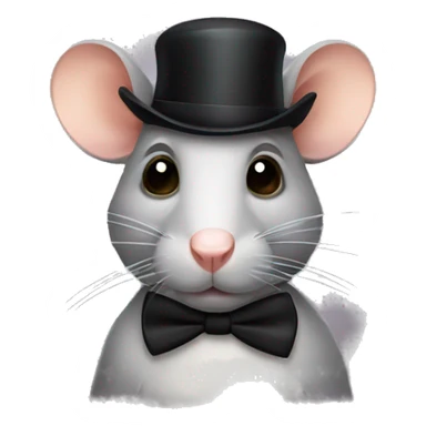 Rat with monocle sticker