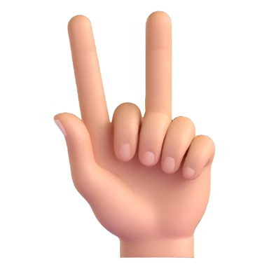 middle finger hand gesture sticker